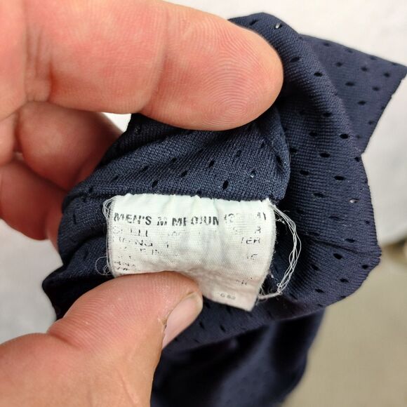 VTG Starter Sweat Pants Mens M Blue Reversible Break Tear Away Satin Warm Up Y2K - Picture 11 of 11